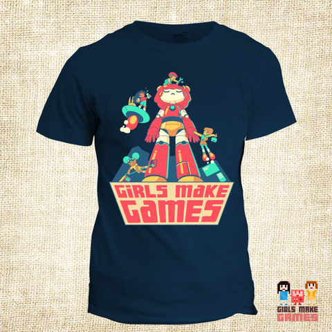 Girls Make Games Scholarship *Robot* T-Shirt